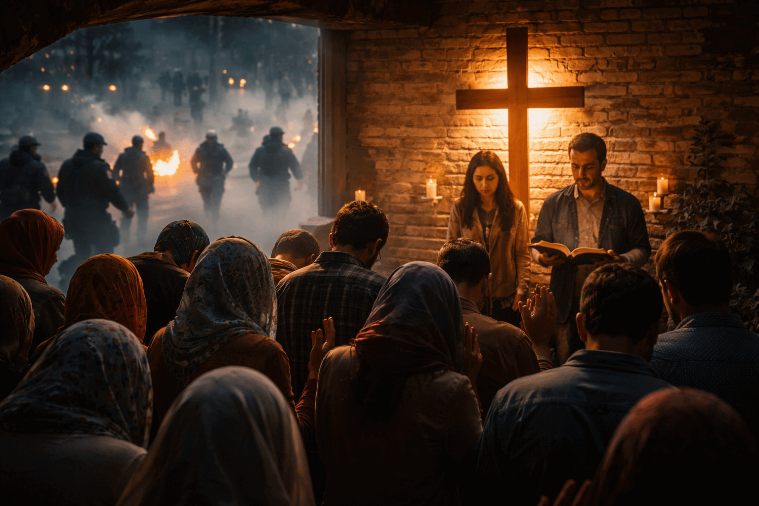 Irans åndelige slagmark - moskéer erstattes med husmenigheder